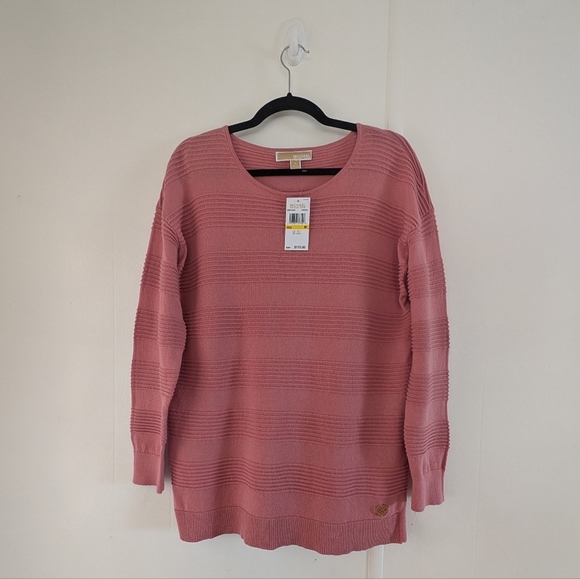 Michael Kors Pink Versatile Aesthetic Sweater Loose Fit Size M Longsleeve - Picture 4 of 8